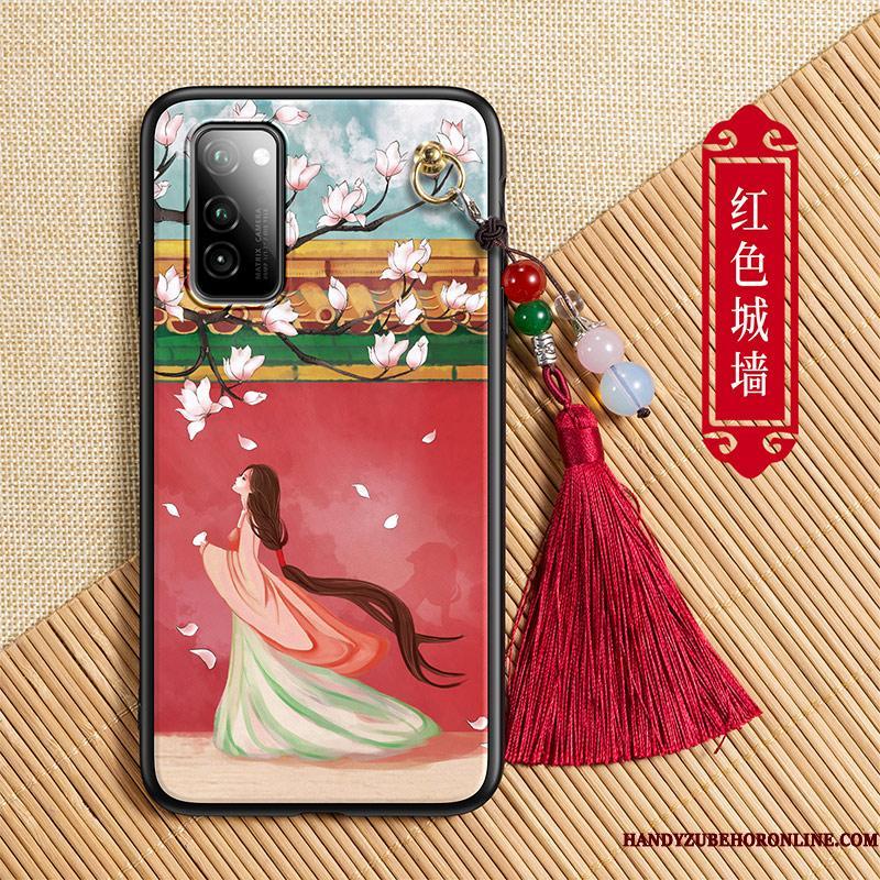 Honor View30 Rød Mode Tassel Telefon Etui Kinesisk Stil