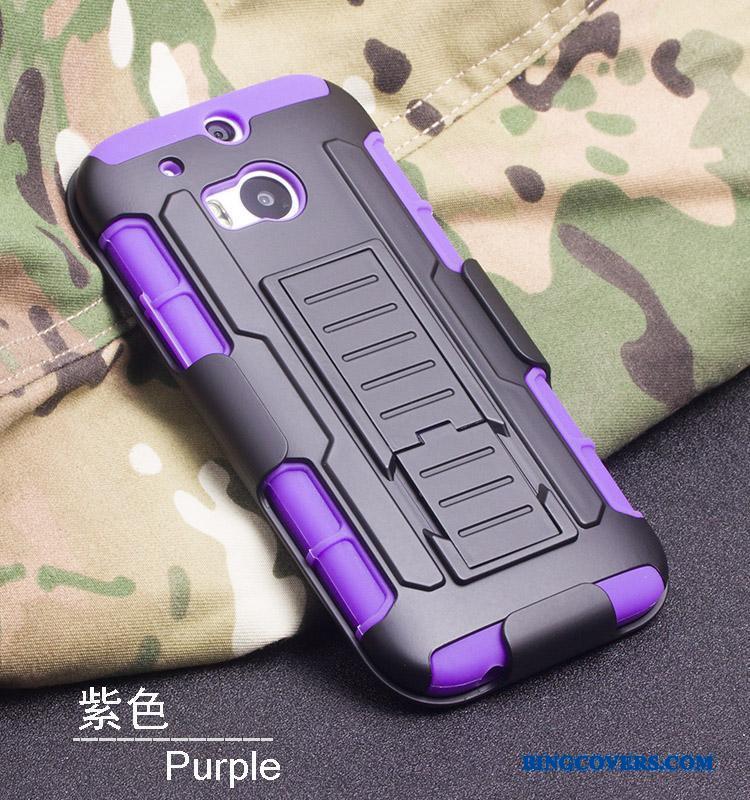 Htc One M8 Telefon Etui Cover Tynd Armour Trend Af Personlighed Lilla