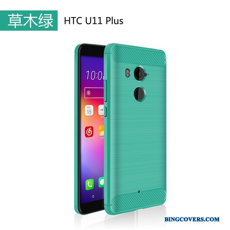 Htc U11+ Grøn Cover Mobiltelefon Anti-fald Beskyttelse Telefon Etui Blød