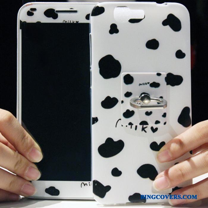 Huawei Ascend G7 Blød Etui Beskyttelse Hvid Cover Cartoon Telefon