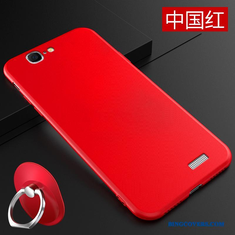 Huawei Ascend G7 Etui Simple Mobiltelefon Silikone Cover Rød Beskyttelse Tynd