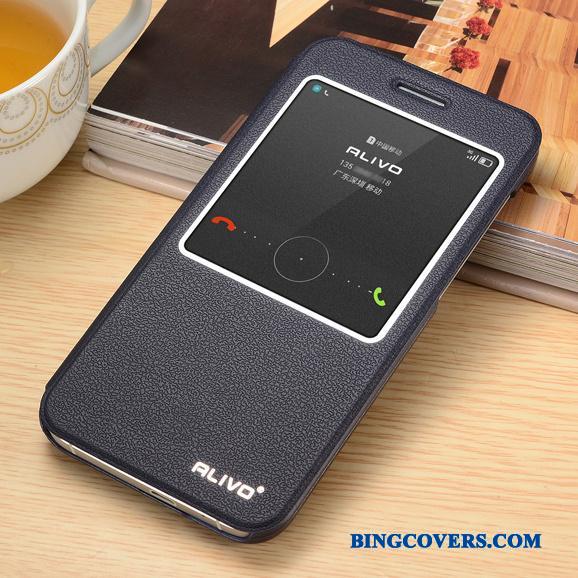 Huawei Ascend G7 Telefon Etui Blå Beskyttelse Cover Mobiltelefon Anti-fald Lædertaske