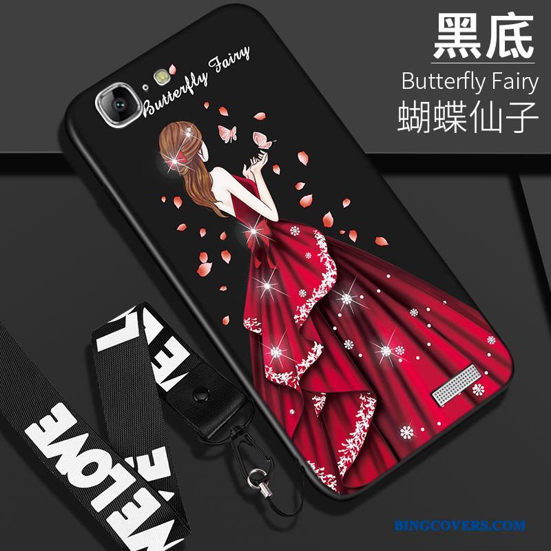 Huawei Ascend G7 Trend Cover Af Personlighed Sort Anti-fald Silikone Telefon Etui