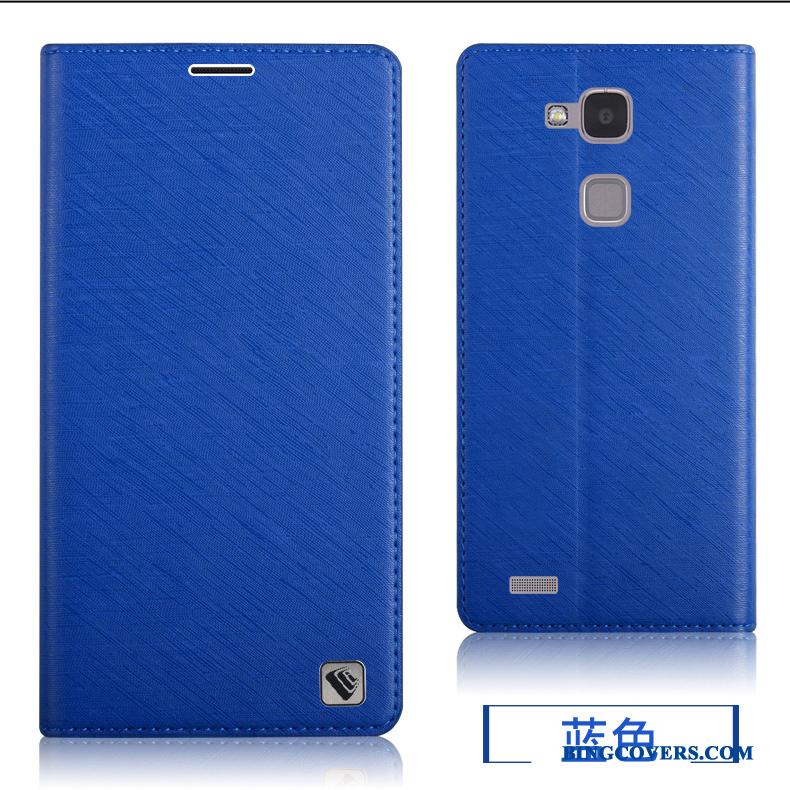 Huawei Ascend Mate 7 Telefon Etui Blød Blå Alt Inklusive Beskyttelse Cover Silikone