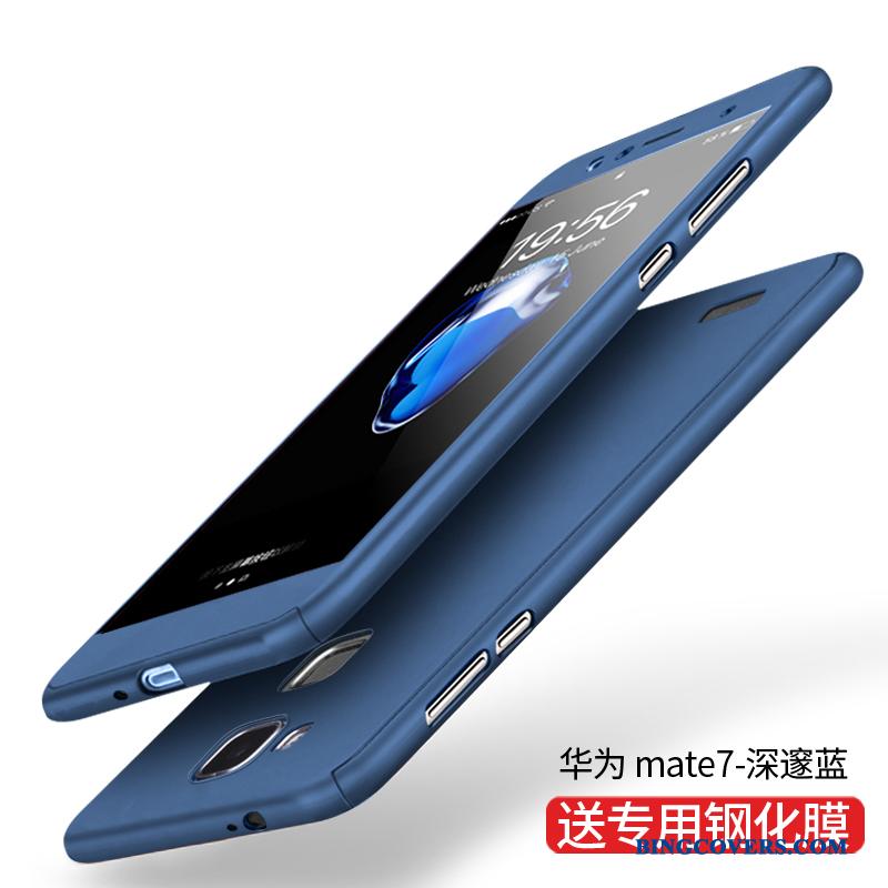 Huawei Ascend Mate 7 Tynd Alt Inklusive Mobiltelefon Nubuck Cover Telefon Etui Beskyttelse