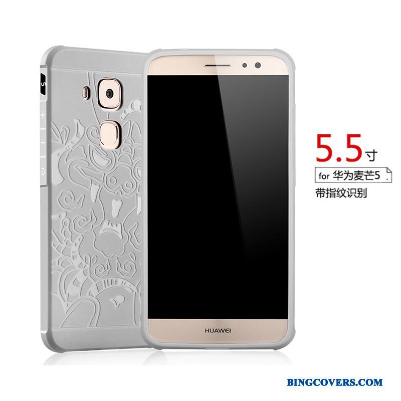 Huawei G7 Plus Etui Silikone Blød Anti-fald Trend Beskyttelse Mobiltelefon Grå