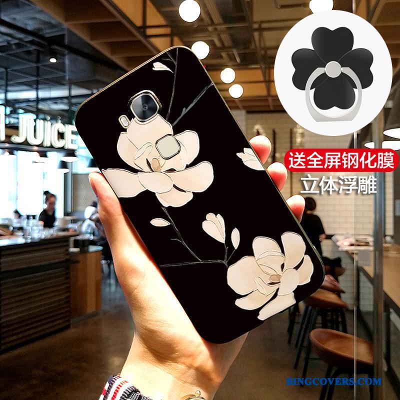 Huawei G7 Plus Sort Beskyttelse Anti-fald Silikone Blød Telefon Etui Cover