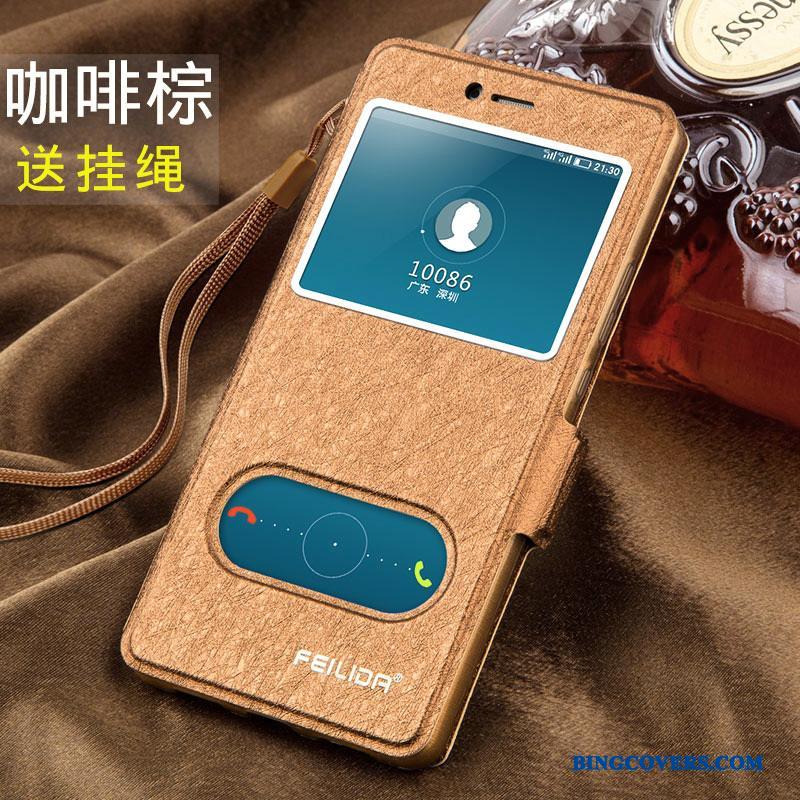 Huawei G9 Lite Clamshell Lædertaske Ungdom Cover Silikone Beskyttelse Telefon Etui