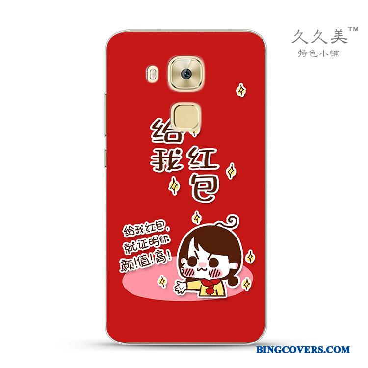 Huawei G9 Plus Alt Inklusive Silikone Beskyttelse Telefon Etui Cover Rød