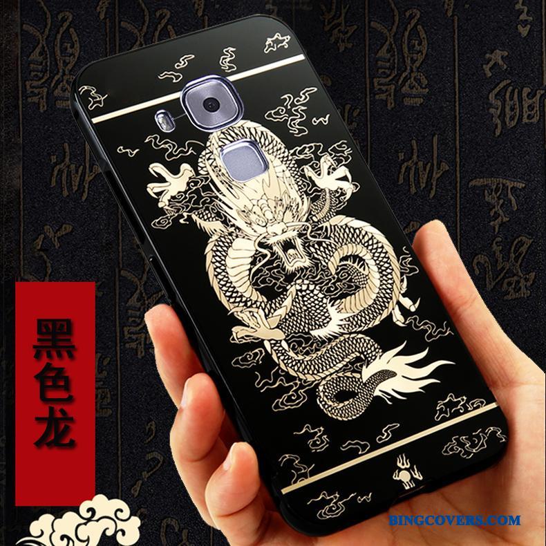 Huawei G9 Plus Beskyttelse Cover Ramme Anti-fald Sort Telefon Etui Kreativ