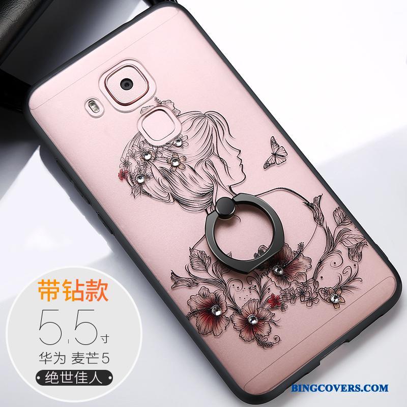 Huawei G9 Plus Etui Lyserød Anti-fald Hængende Ornamenter Beskyttelse Alt Inklusive Af Personlighed Cover