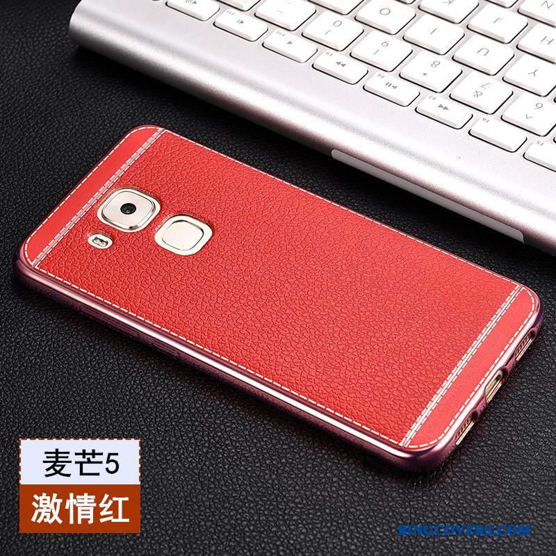 Huawei G9 Plus Rød Cover Silikone Telefon Etui Beskyttelse Anti-fald Mobiltelefon