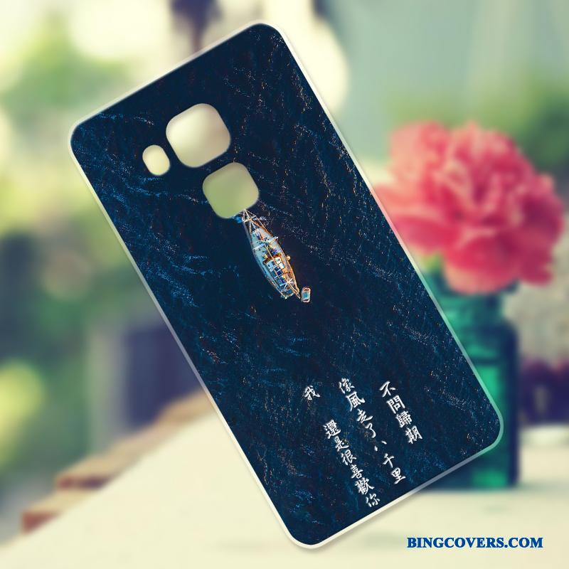 Huawei G9 Plus Silikone Blå Beskyttelse Anti-fald Blød Frisk Telefon Etui