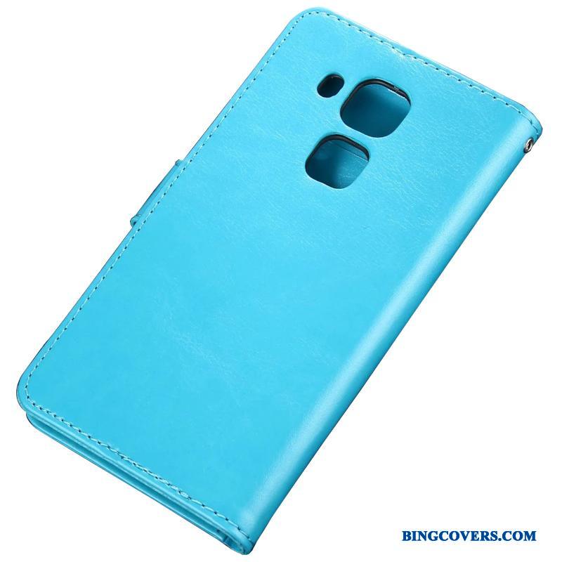 Huawei G9 Plus Telefon Etui Cover Lædertaske Mobiltelefon Anti-fald Lyseblå Alt Inklusive