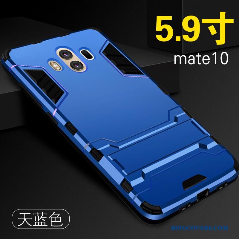 Huawei Mate 10 Etui Anti-fald Silikone Blå Cover Af Personlighed Nubuck Kreativ
