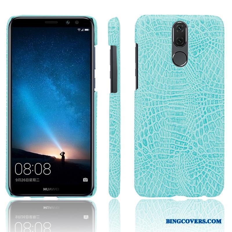 Huawei Mate 10 Lite Anti-fald Af Personlighed Beskyttelse Krokodille Mønster Lyseblå Telefon Etui Cover