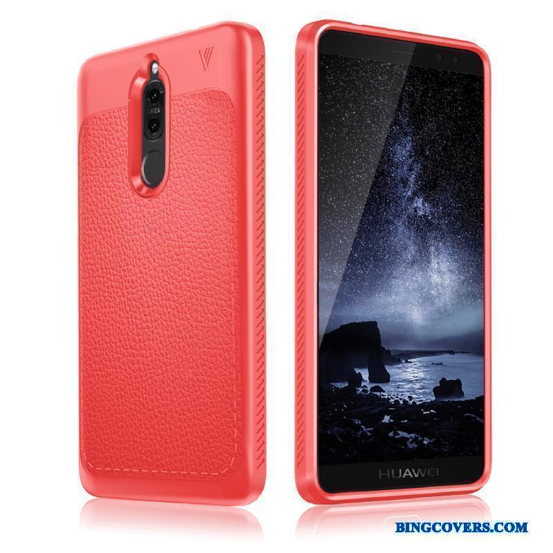 Huawei Mate 10 Lite Beskyttelse Cover Anti-fald Alt Inklusive Silikone Telefon Etui Rød