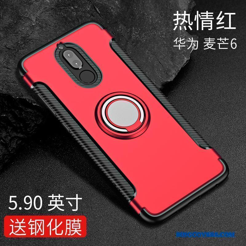 Huawei Mate 10 Lite Beskyttelse Cover Rød Telefon Etui Silikone Anti-fald Alt Inklusive