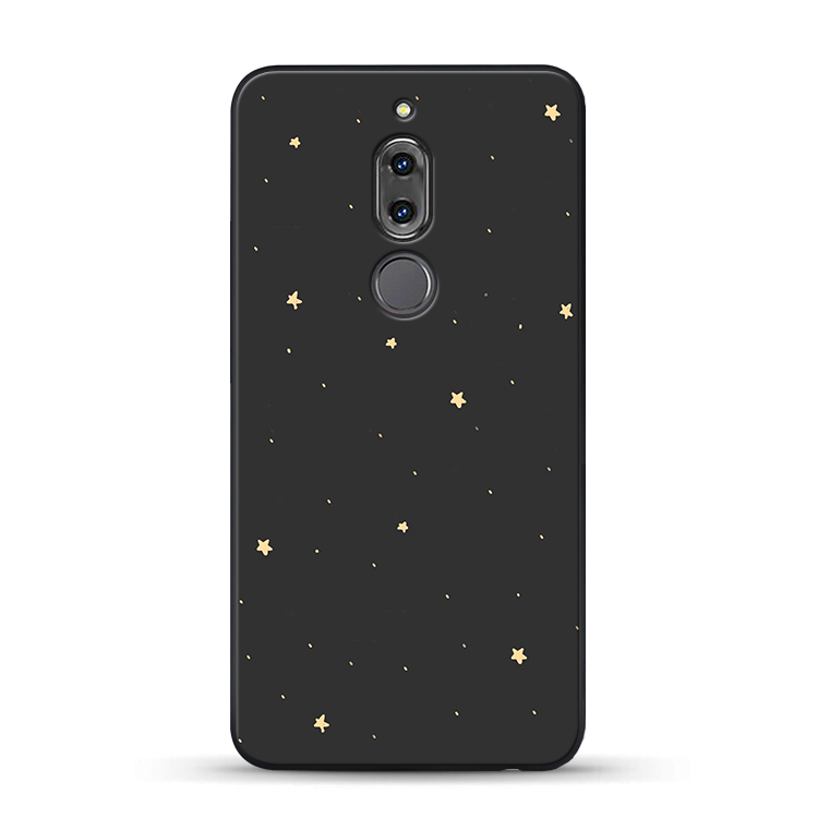 Huawei Mate 10 Lite Beskyttelse Silikone Simple Stjerneklar Sort Telefon Etui Blød
