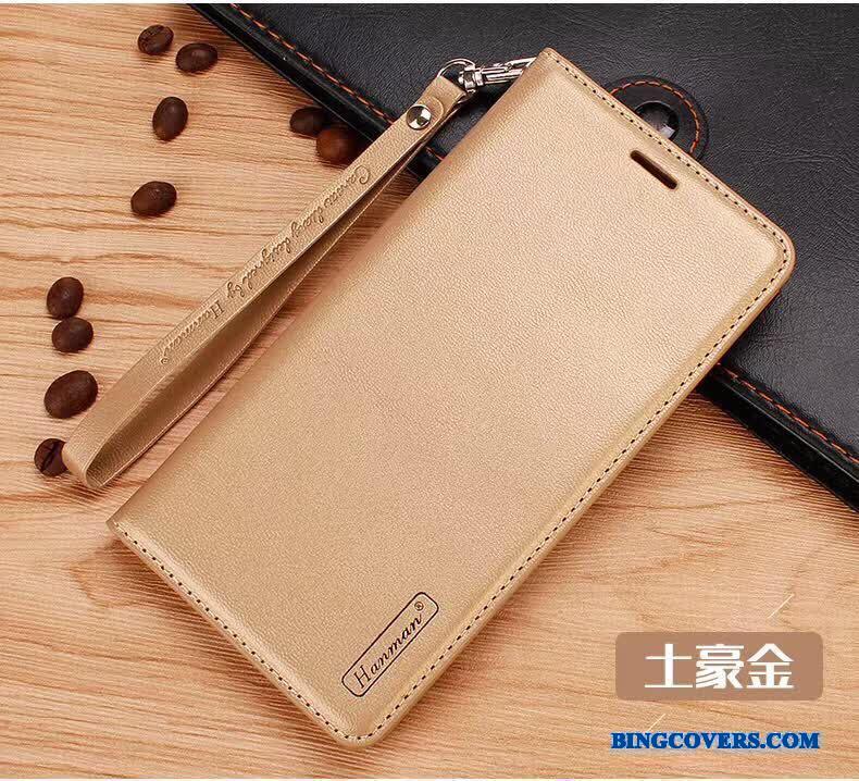 Huawei Mate 10 Lite Etui Ægte Læder Cover Beskyttelse Lædertaske Anti-fald Mobiltelefon Guld
