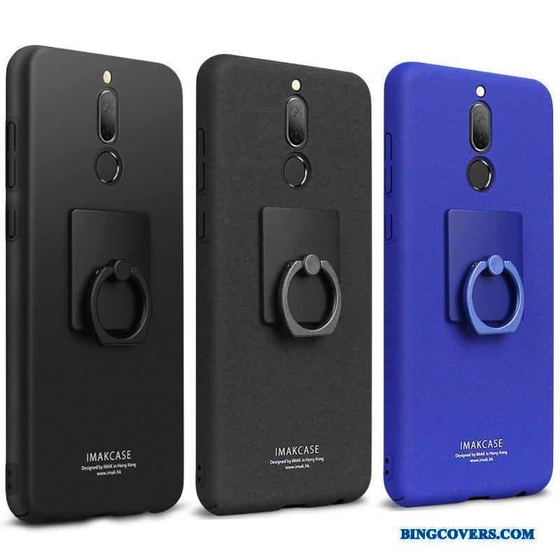 Huawei Mate 10 Lite Gasbag Cover Telefon Etui Silikone Nubuck Beskyttelse Sort