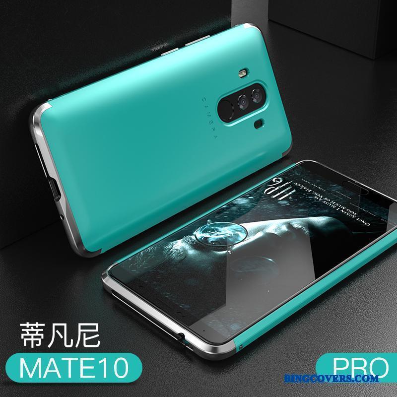 Huawei Mate 10 Pro Anti-fald Nubuck Metal Lyseblå Telefon Etui Beskyttelse Alt Inklusive