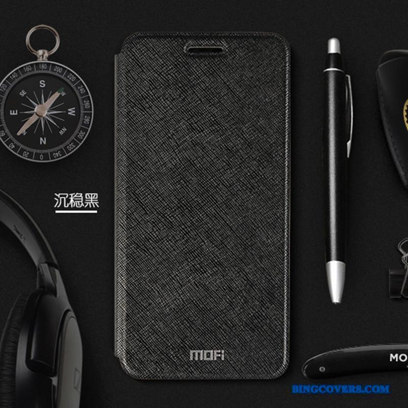 Huawei Mate 10 Pro Beskyttelse Cover Telefon Etui Anti-fald Folio Sort Lædertaske