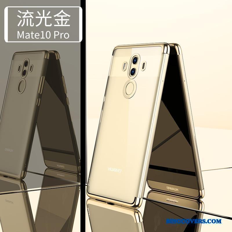 Huawei Mate 10 Pro Gennemsigtig Alt Inklusive Etui Cover Blød Guld Telefon