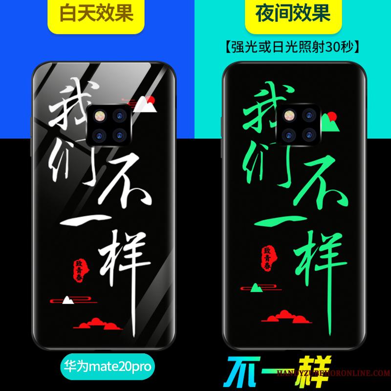 Huawei Mate 20 Pro Etui Nubuck Ny Blød High End Silikone Anti-fald Net Red