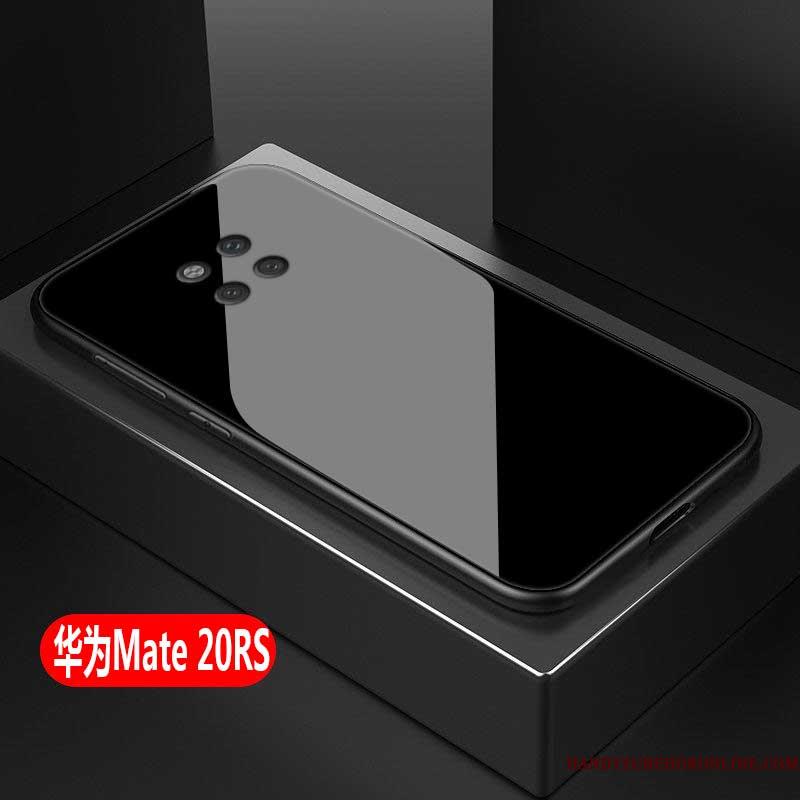 Huawei Mate 20 Rs Etui Solid Farve Beskyttelse Simple Alt Inklusive Hård Anti-fald Sort
