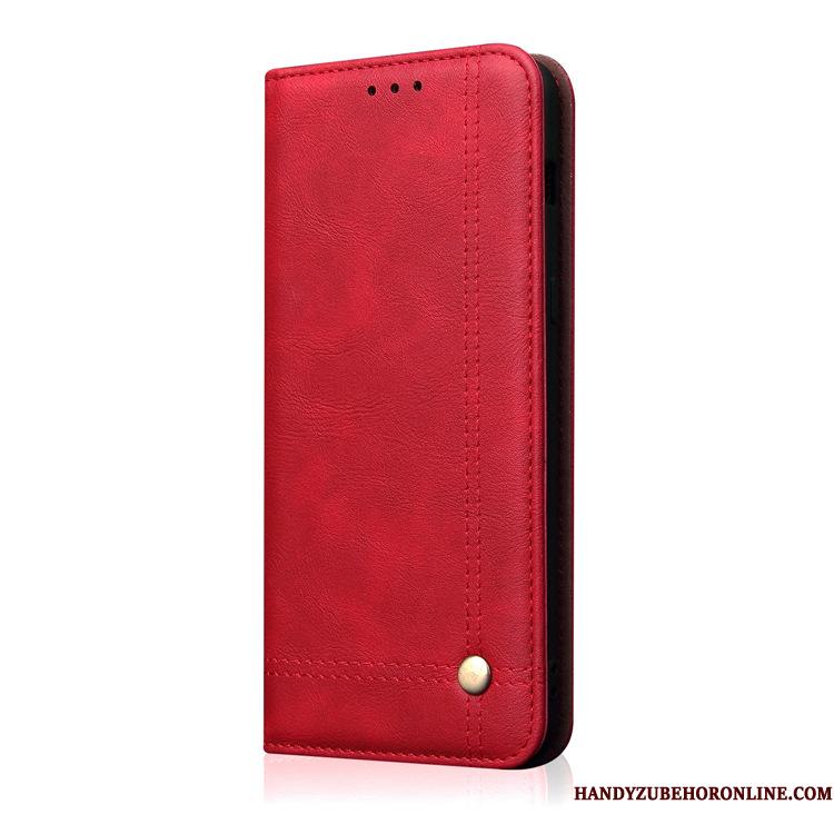 Huawei Mate 20 Rød Cover Beskyttelse Lædertaske Telefon Etui Kort