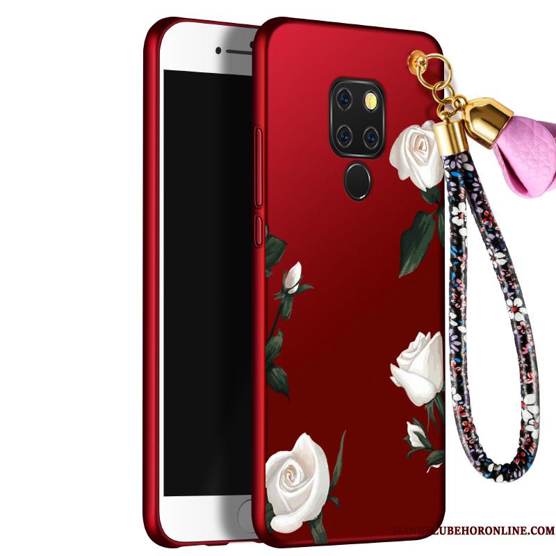 Huawei Mate 20 X Malet Telefon Etui Silikone Cover Beskyttelse Blød Rød