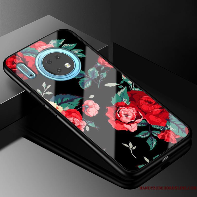 Huawei Mate 30 Etui Anti-fald Cover Alt Inklusive Trendy Sort Blød Net Red