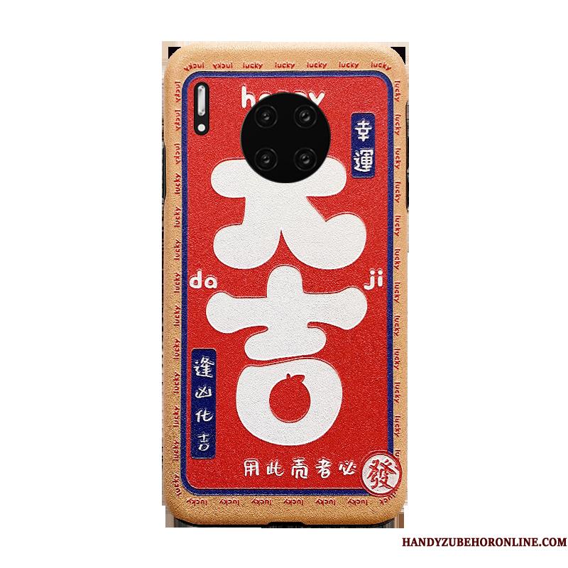 Huawei Mate 30 Pro Af Personlighed Anti-fald Stor Rød Telefon Etui Net Red Ny