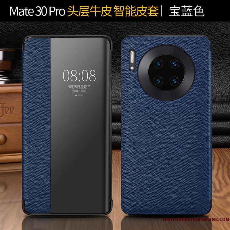 Huawei Mate 30 Pro Etui Beskyttelse Folio Luksus Business Cover Clamshell Læder