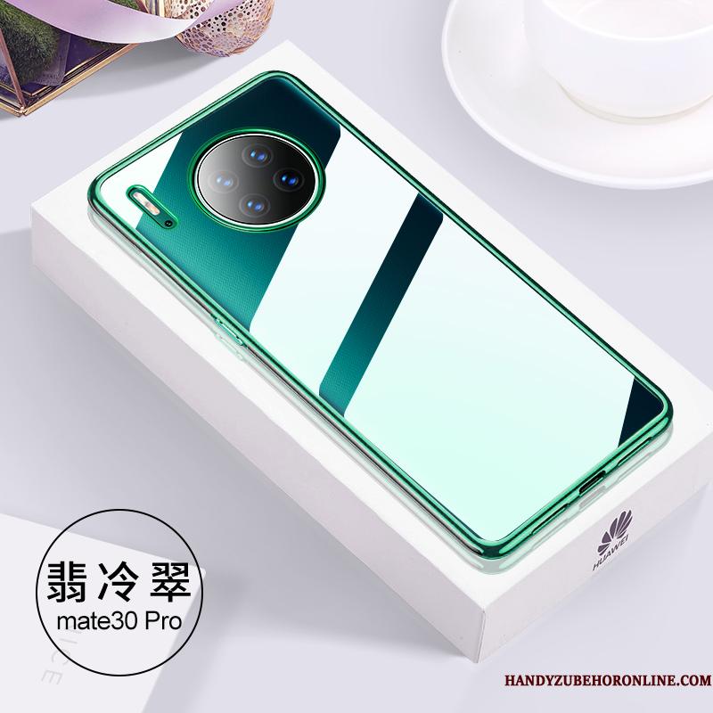 Huawei Mate 30 Pro Telefon Etui Gennemsigtig Grøn Silikone Af Personlighed Anti-fald Trendy