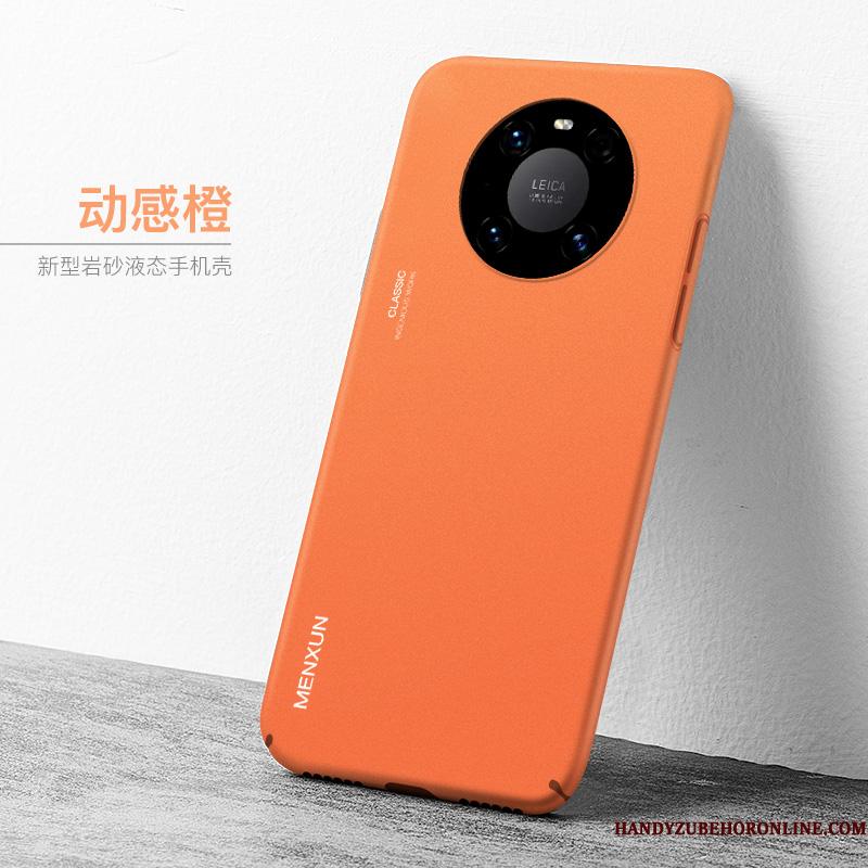 Huawei Mate 40 Etui Kreativ Anti-fald Alt Inklusive Orange Nubuck Tynd Beskyttelse