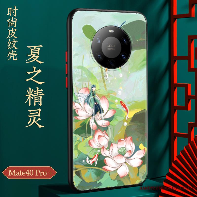 Huawei Mate 40 Pro+ Kinesisk Stil Silikone Telefon Etui Kreativ Af Personlighed Beskyttelse Cover