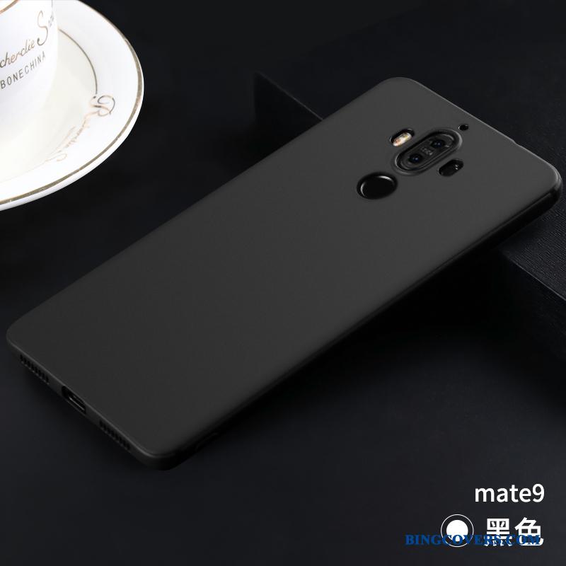 Huawei Mate 9 Anti-fald Nubuck Etui Trend Blød Sort Tynd