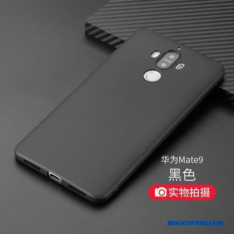 Huawei Mate 9 Etui Beskyttelse Sort Anti-fald Cover Nubuck Simple Trend
