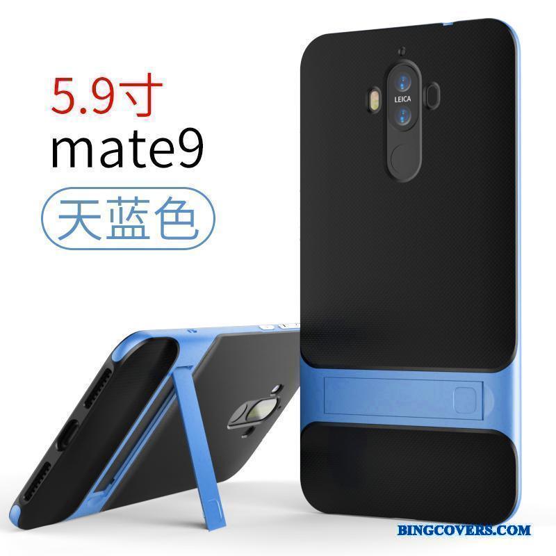 Huawei Mate 9 Etui Kreativ Nubuck Blød Af Personlighed Lyseblå Cover Anti-fald