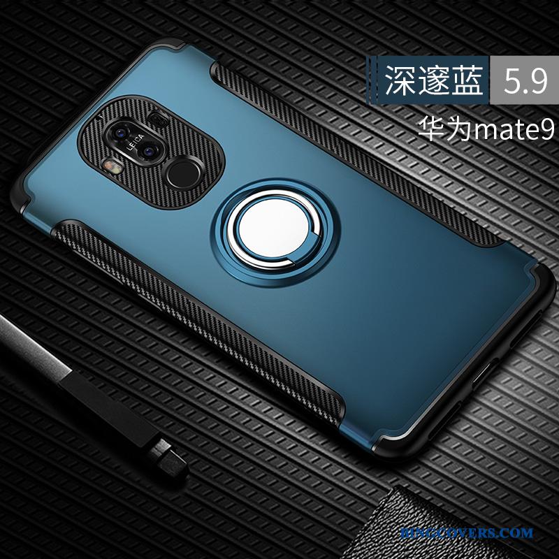 Huawei Mate 9 Mørkeblå Silikone Alt Inklusive Anti-fald Telefon Etui Cover Kreativ