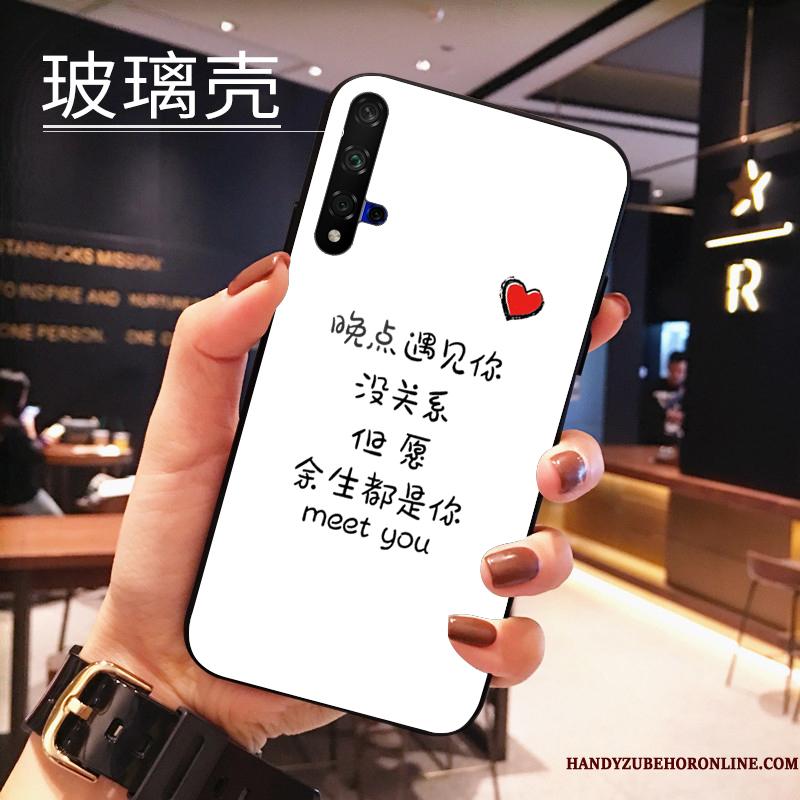 Huawei Nova 5t Trend Net Red Silikone Hvid Elskeren Telefon Etui Smuk