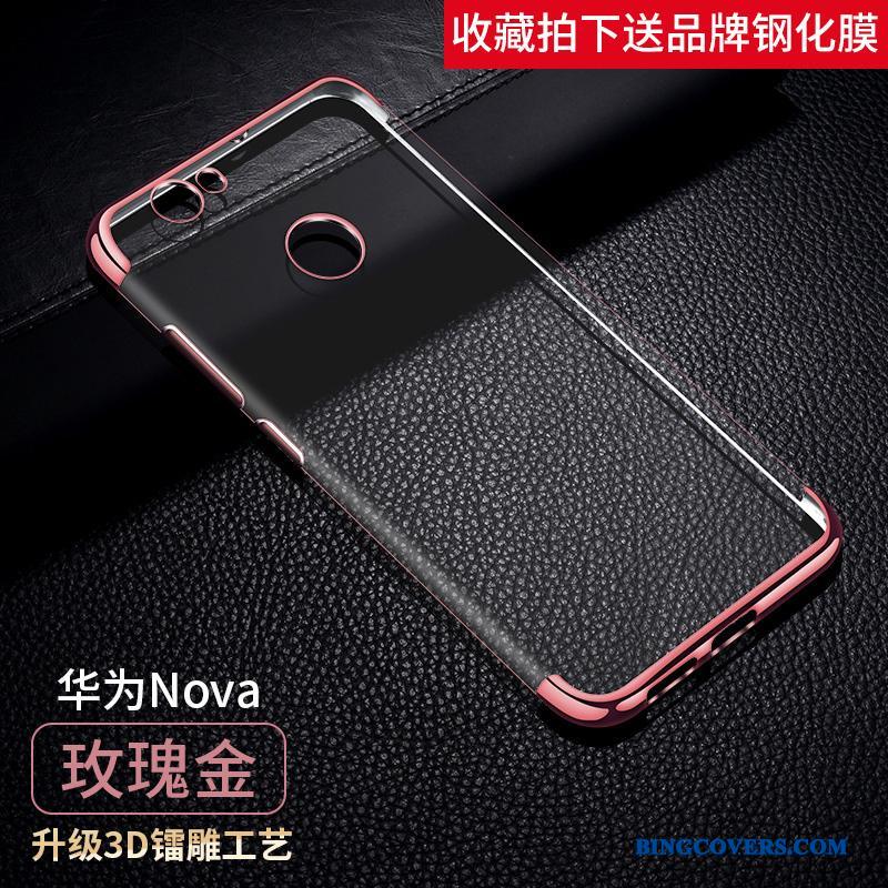 Huawei Nova Telefon Etui Lyserød Ungdom Blød Cover Anti-fald Beskyttelse