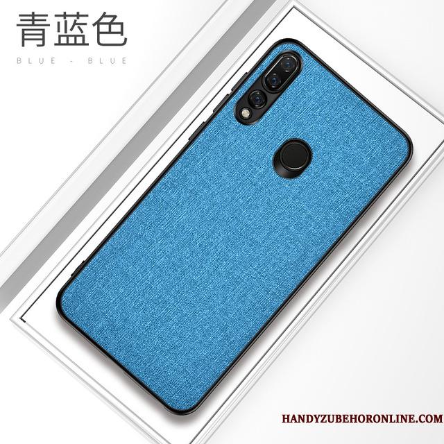 Huawei P Smart+ 2019 Mønster Blå Beskyttelse Cover Klud Telefon Etui Blød