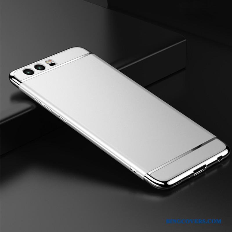 Huawei P10 Alt Inklusive Telefon Etui Anti-fald Hård Beskyttelse Sølv Cover