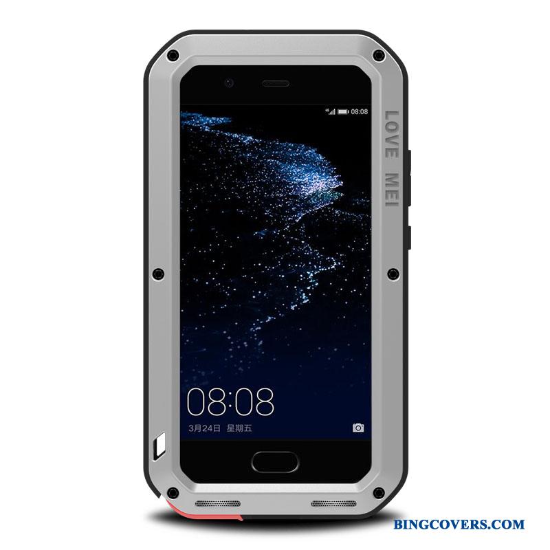Huawei P10 Blød Anti-fald Grå Etui Tre Forsvar Mobiltelefon Beskyttelse