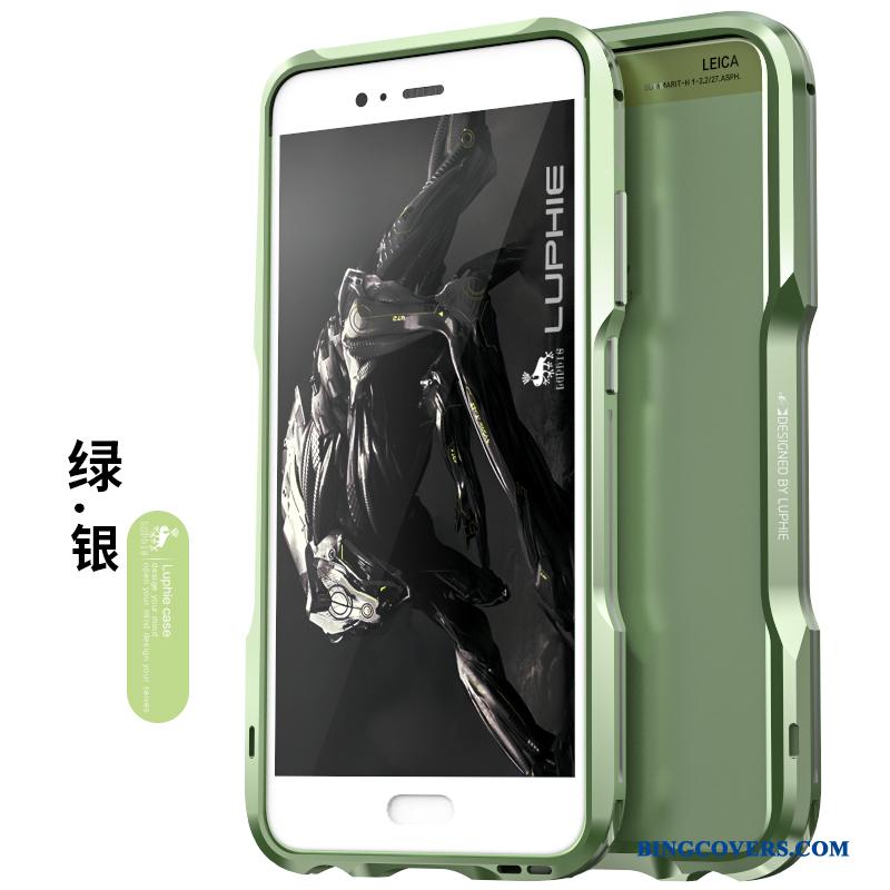 Huawei P10 Etui Anti-fald Af Personlighed Beskyttelse Metal Kreativ Ramme Grøn