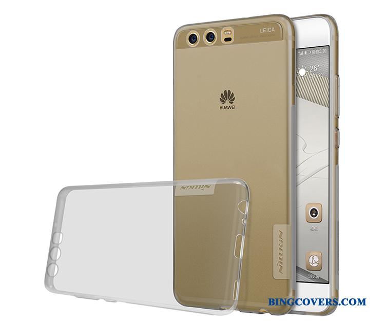 Huawei P10 Guld Silikone Etui Alt Inklusive Grå Beskyttelse Blød