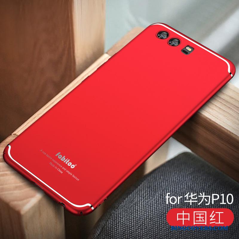 Huawei P10 Kreativ Rød Nubuck Af Personlighed Telefon Etui Ny Alt Inklusive